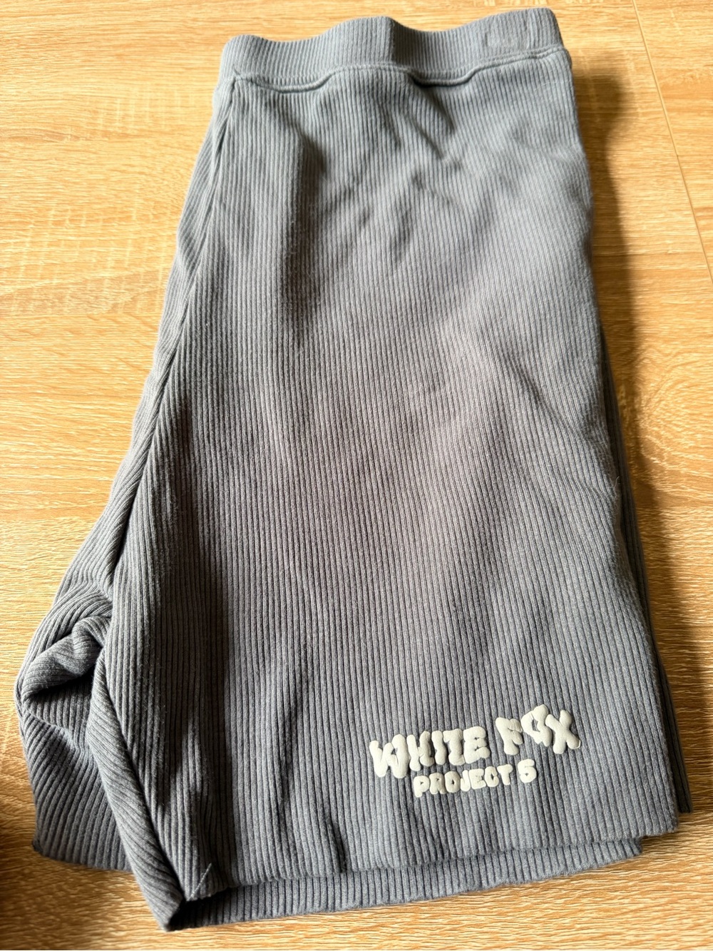 White Fox Boutique Gray Ribbed Women’s Shorts